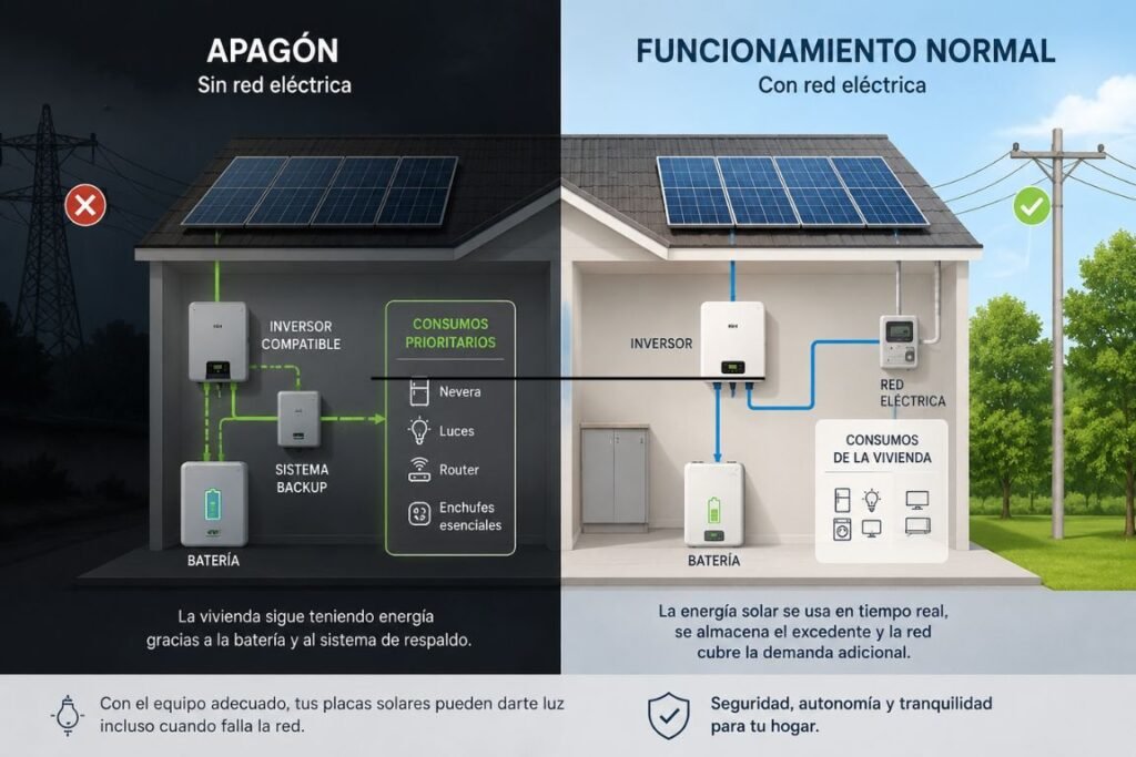 casa apagada plcas solares